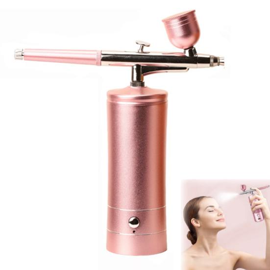 Portable Airbrush Kit High-Pressure Non-Clogging Air Brush Set Cordless Rechargeable Manicure Airbrush Tool for Painting Nail Art Makeup