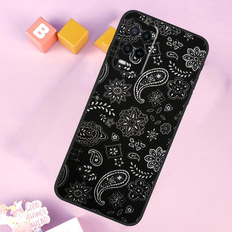 Bandana Paisley Pattern Case For Oppo A17 A57 A16 A76 A96 A60 A40 A80 A18 A38 A58 A78 A98 A15 A54 A74 A94 A6 A5 Pro