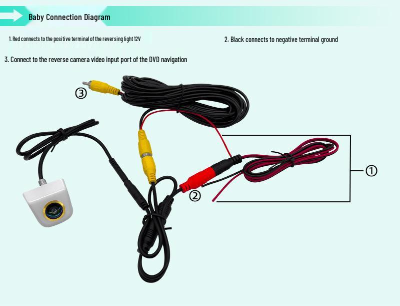 Golden Lens 1080P Korean Style Rear View Camera with Full HD Night Vision