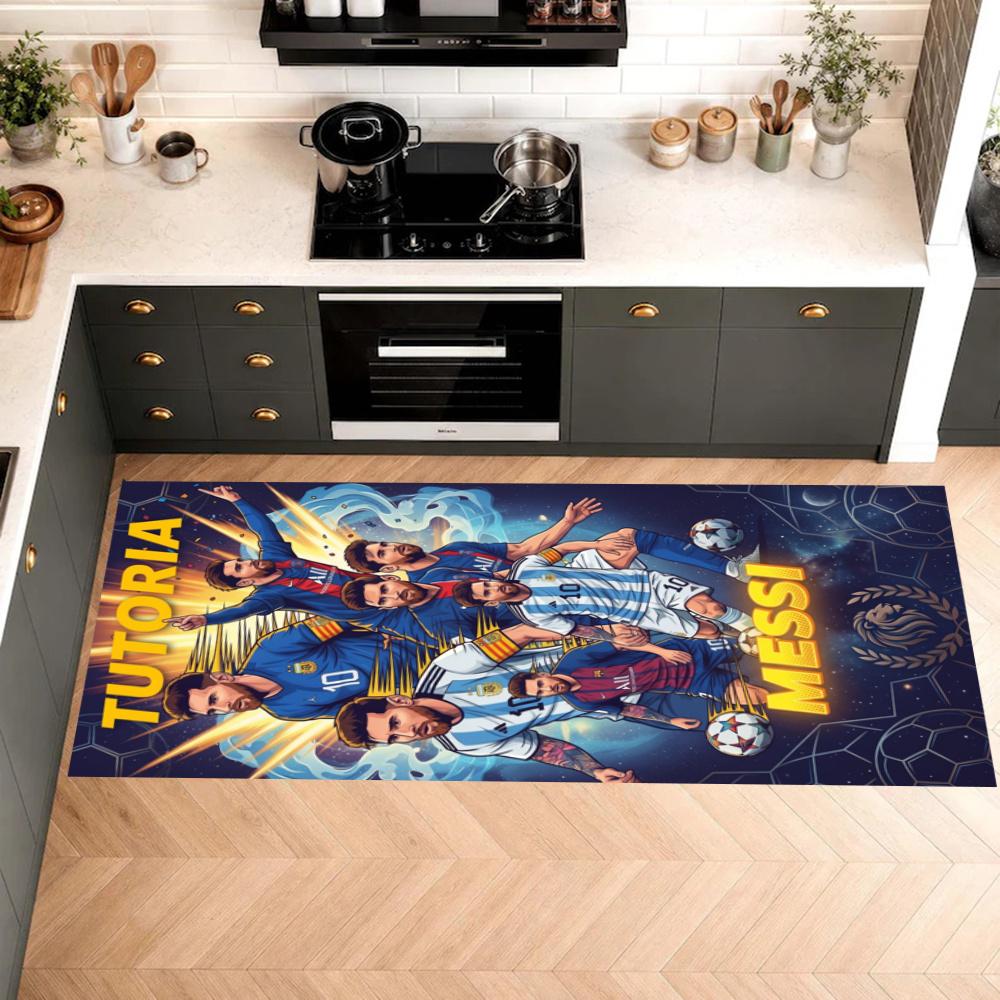 Messi Nonslip Kitchen Mat Floor Carpet Rug For Indoors Outdoors Home Decor Room Supplies Spring Decor
