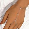 CANNER Bracciale con Charm in Argento 925 Stile INS Occhio di Cavallo Zircone con Catena ad Anello per Donna Uomo Coppia Gioielli da Festa