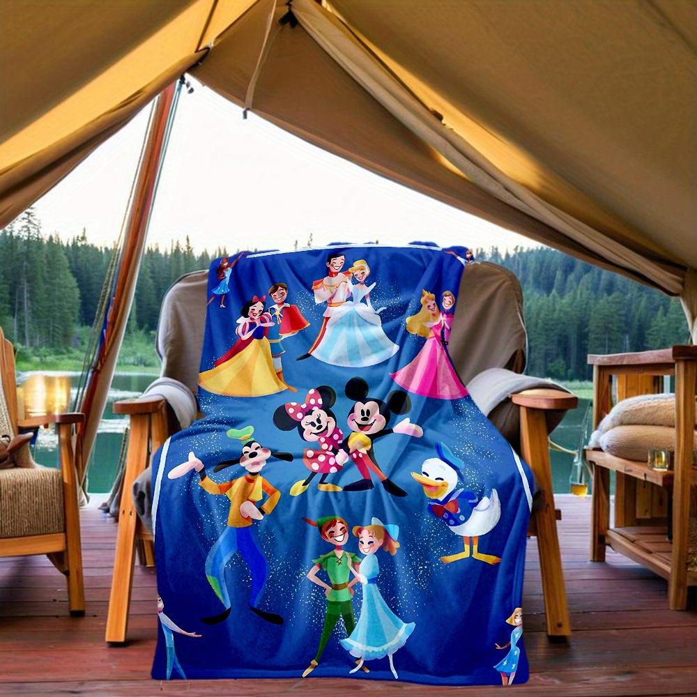 1pc, Disney Princesses and Princes Soft Throw Blanket, Decorative Blanket, Living Room, Travel, Camping