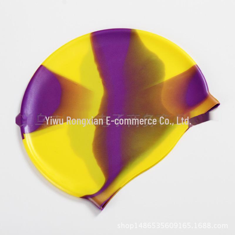 Non-Slip Waterproof Silicone Swim Cap for Adults – Comfortable, Logo Customizable