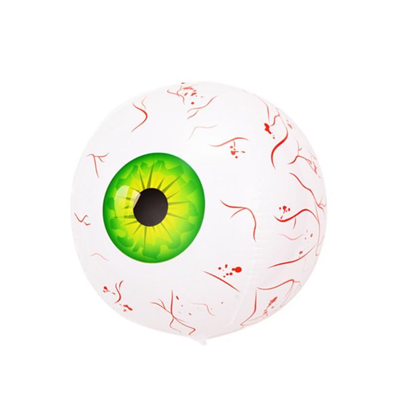 22inch Halloween Foil Inflatable Eyeball Decoration Spooky Halloween Party Supplies 4D Eyeball Balloons Halloween Home Decors