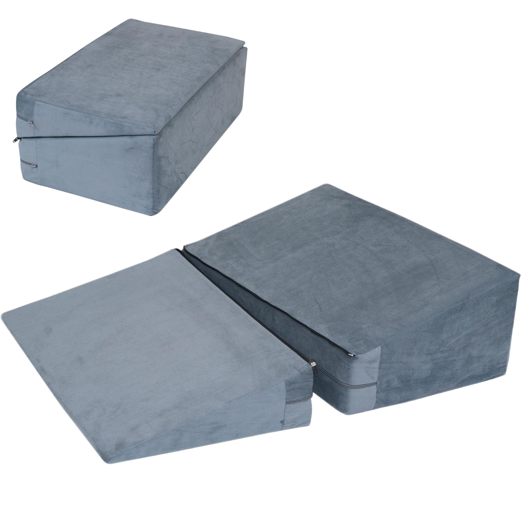 

KYAKO Треугольный Высокий Рефлюкс Эзофагит Спина ТВ Кровать Наклонная Наклонная Нога Съемный Моющийся Корпус Давление для Сна Подушка, Упругость, Облегчение, Поддержка, серый