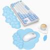 MAMBASNAKE Wrist Keyboard Wrist Integrated Mouse Hand Memory Foam Wrist Ergonomic Reduces Relieves With Massage Wrist Rest For Rest, Rest, Pad,