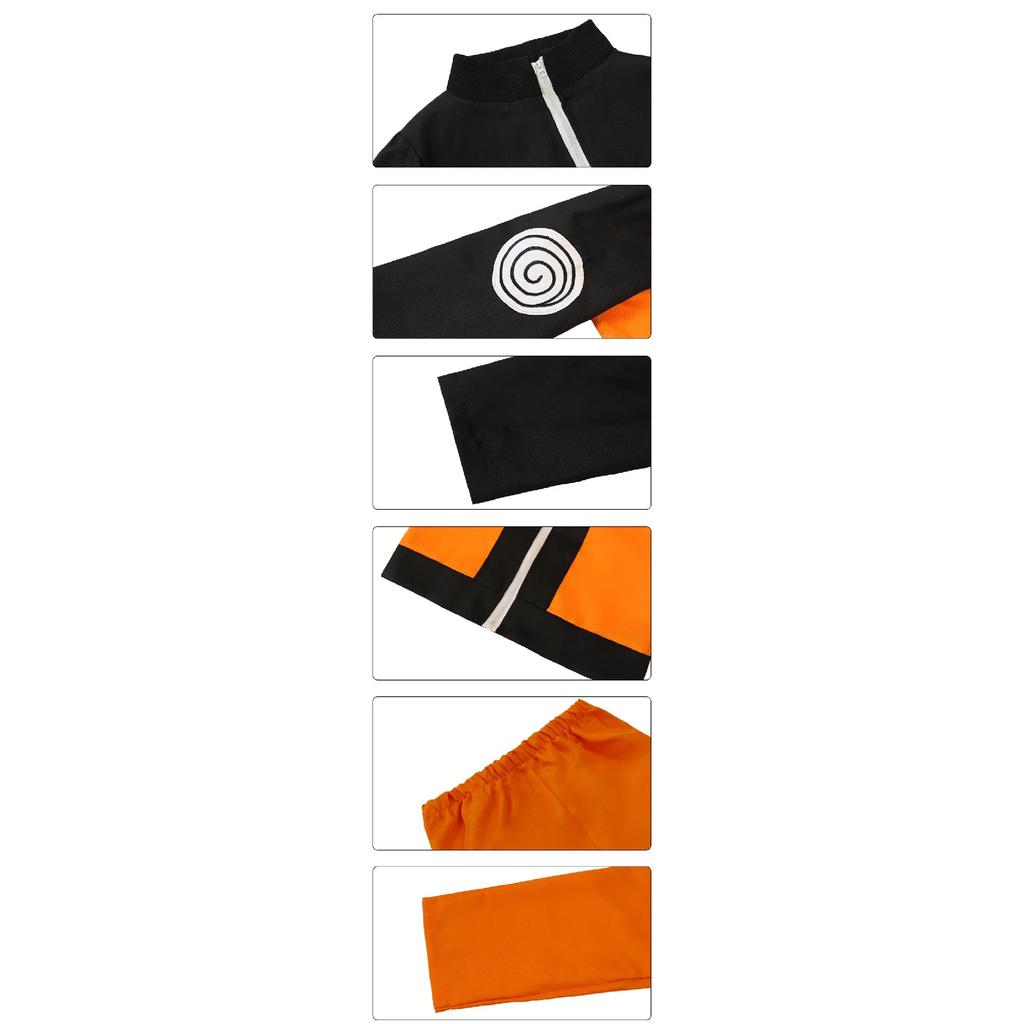 Adult Akatsuki Cosplay Costume Kids Anime Ninja Uniform Uzumaki Costumes Set Jacket Pant Headband Frog Wallet Kunai Shurike NM18
