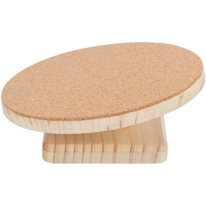 Disque d'exercice - Trixie - Bois/Liège - Beige - Pour Hamster - Intérieur
