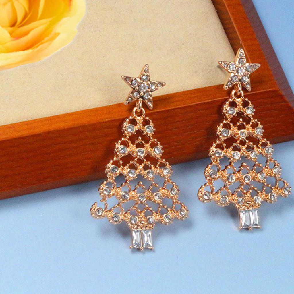 Christmas Tree Earrings Unique Tree Design Suitable for Holiday Celebrations and Daily Wear Perfect Gift for Girlfriends