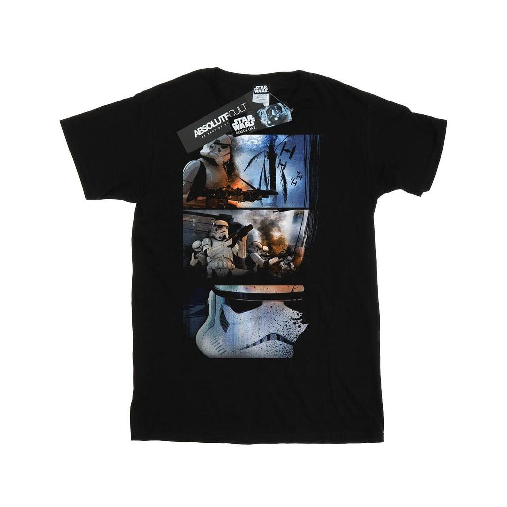 Star Wars Mens Rogue One Stormtrooper Comic Strip T-Shirt