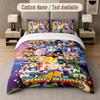 Dragon Ball 3Pcs Bedding Set, Personalized Custom Name Text, 1 Duvet Cover & 2 Pillowcases For Bedroom