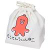 Drawing Drawstring Pouch/Octopus and Wiener Okutani Small Item Case Cute Goods Mail Order