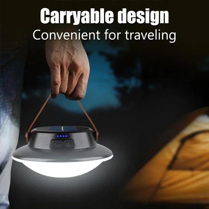 Retro Portable Camping Lantern Waterproof Emergency Light 3 Modes Hanging Tent Lamp Outdoor Hiking Rechargeable Flashlights