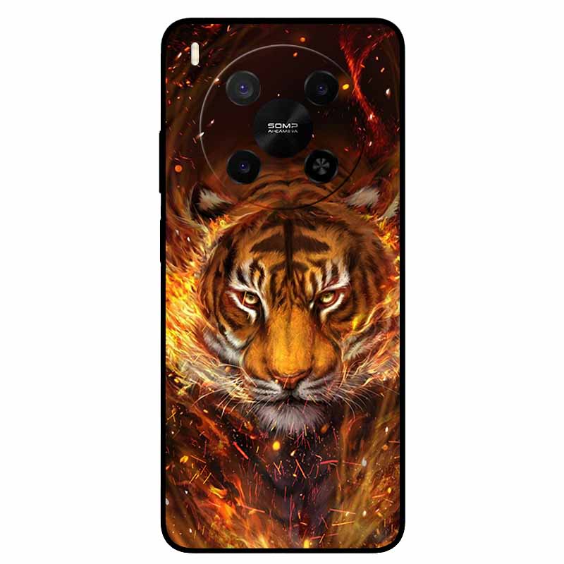 Cover For ZTE Blade V70 Max / Nubia V70 Max Black TPU Silicone Back Cover Animal Covers For ZTE Blade V70 Max Case For V70 Max