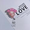 1 Piece Working Permit Pass Card Clip Cartoon Sanrio Badge Cute Melody Reel Retractable Id Name Card Clips For Nurse Badge
