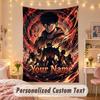 Custom Personalized Tapestry,Solo Leveling Print Custom Name Text Wall Art Hanging for Bedroom