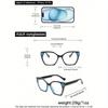 Women's Acrylic Bohemian Casual Cat Eye Fashion Glasses for Daily Reading and Work Commuting