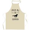 Kitchen Apron - Horse Riding 'I Can't' - French Printing - Durable Cotton - Adjustable Ties