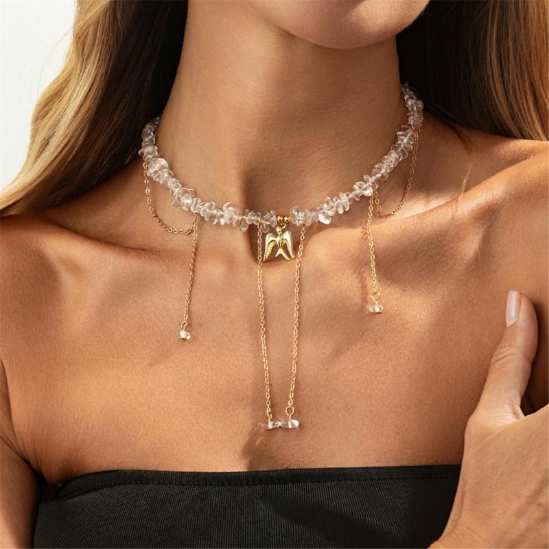 Nature Inspired Single Layer Bird Pendant Necklace Sturdy Alloy Chain Clavicle Chain For Casual Or Formal