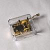 Plastic Music Bell Gold-Plated Music Box Movement Creative Hand-Cranked Music Box  Graduation Gift