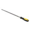 12in Round Mill Steel File Rasp with Handle Sharpening Shaping Tool for Metal ProjectsFine Teeth