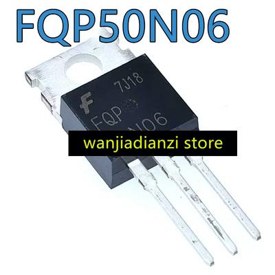 5pcs FQP50N06 MOS Field Effect Tube 50N06 50A 60V TO-220 Large Current Low Resistance