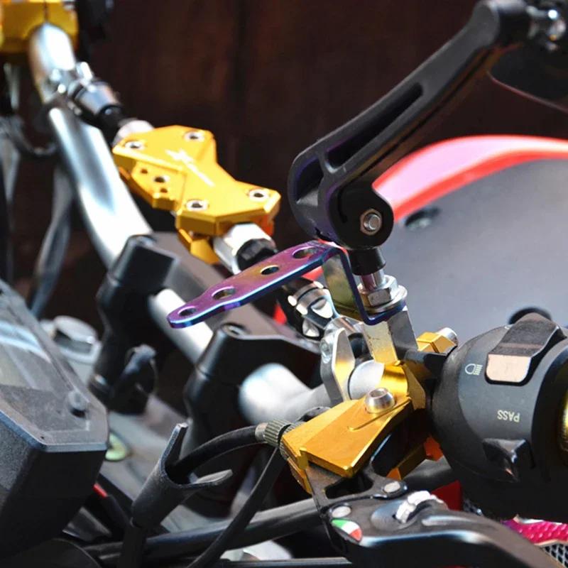 Rearview Mirror Headlight Bracket Motorcycle Spotlight Modified Bracket Autocycle Electrocar Brackets Mount Extender Accessories