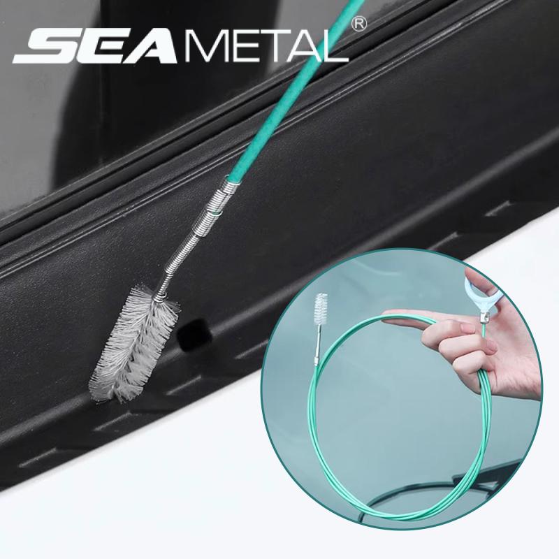 SEAMETAL 3m/5m Car Drain Dredge Cleaning Scrub Brush Sunroof Door Windshield Cleaning Brush Cleaning Tool Drain Pipe Cleaner