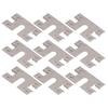 100 Pcs PV Grounding Conductive Gasket Lightning Protection PV Conductive Washer Sheet for 30X40 T