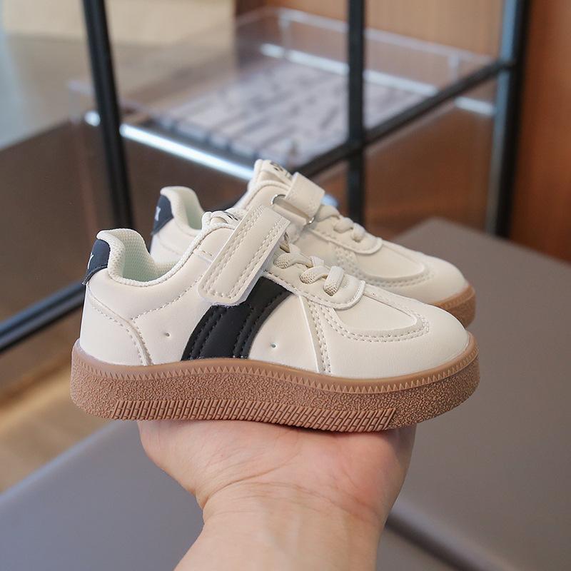 Children's board shoes men's and girls' sports shoes soft-soled casual shoes 2025 spring new little white shoes German training shoes children's shoes
