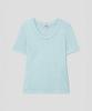 Anggae Scoop Neck Short Sleeve Tshirt Sky Blue