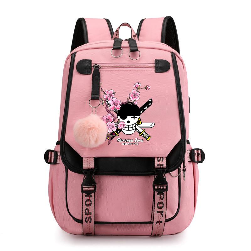 Peripheral Printed Backpacks, Large-Capacity Travel Bags For Young Students, Direct Supply one piece backpack розовый