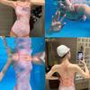 Womens One-Piece Swimsuit Swimming Pool Racing Tummy Control Plus Size Comfort Fit