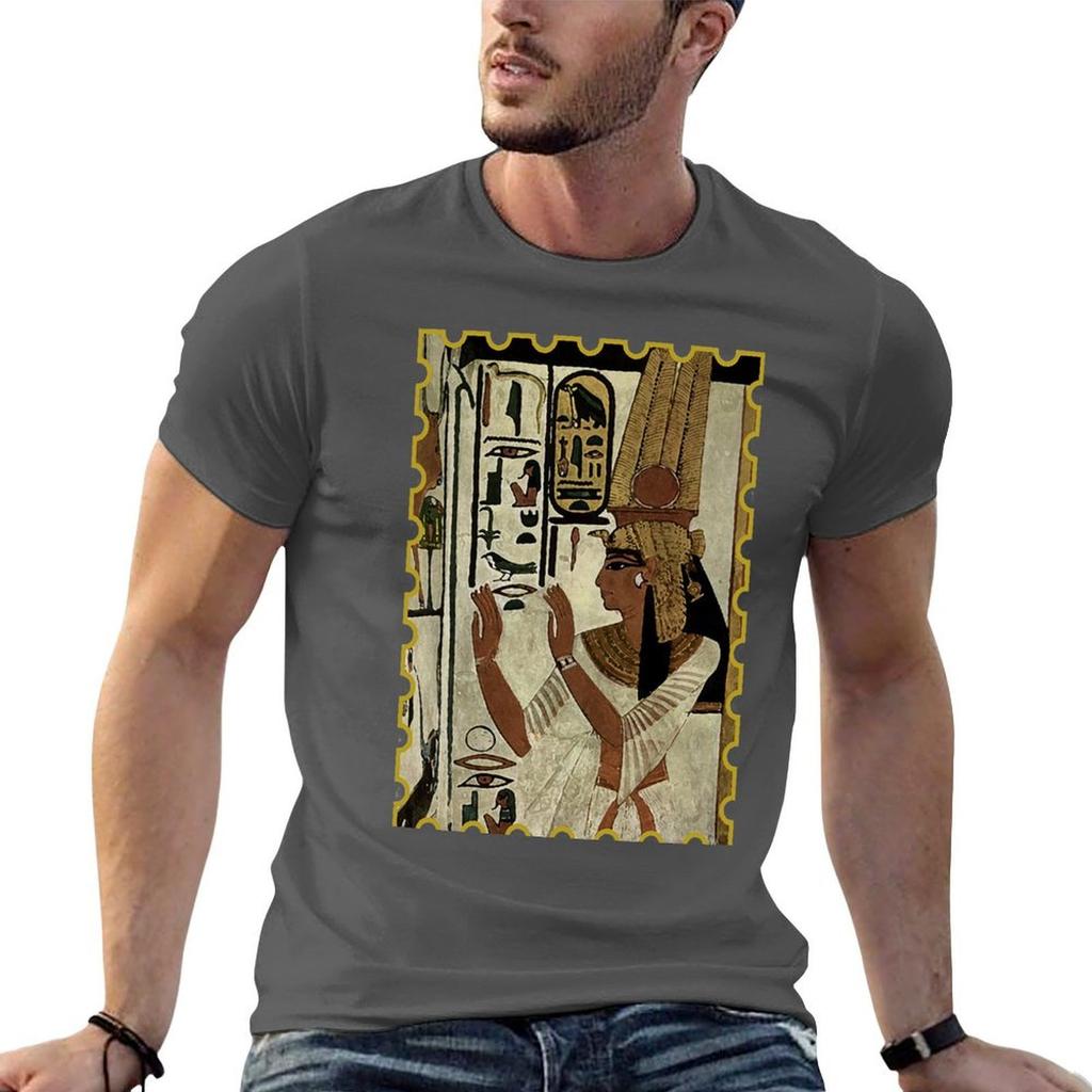 Nefertari Stamp Tshirt Unisex T Shirts Cotton Unisex Graphic T Shirt Funny T Shirts Dark Humor Tshirt
