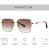 Fashion Luxury Brand Designer Sunglasses Women Square Letter Elegant Cute Shades Glasses Outdoor Trendy Travel Sunglasses