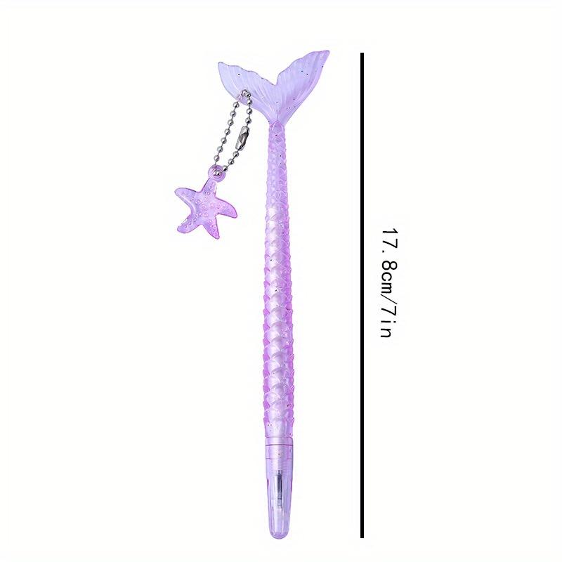 Back To School Season 2pcs 0.5mm Creative Cartoon Mermaid Styling Neutral Pen High Appearance Small Fresh Sign Pen Gift Pen Stationery