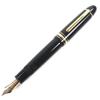 Great MONTBLANC Fountain Pen Meisterstück 149 White Star Black 18K Mens Used