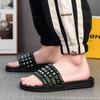 Fashion Summer Men Slippers Keyboard Design Platform Sandals Street Outdoor Clogs Quick Dry Beach Slippers Flip Flops Indoor Home Shoes