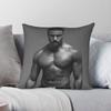 Michael B Jordan Bw Square Pillowcase Polyester Linen Velvet Pattern Zip Decorative Sofa Cushion Cover