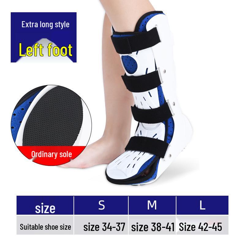 Long-Style Ankle Joint Fixation Brace for Lower Limb, Metatarsal, Tibia, and Foot Drop Correction