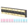 60A Dual Row Independent Busbar with Heat Shrinkable Tube Terminal for Truck Car Yacht Ship8 Position Terminal