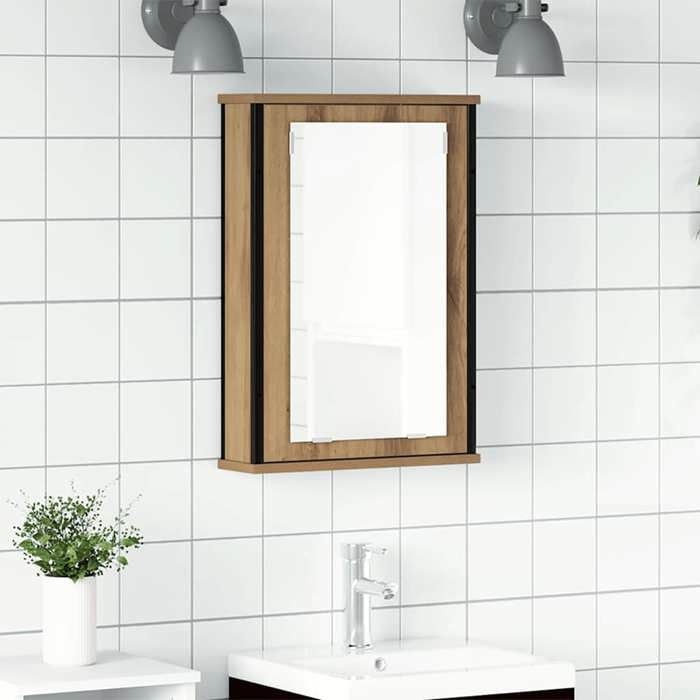 VidaXL Bathroom Mirror Cabinet Artisan Oak 42x12x60 Cm, Vanity Cabinet with Mirror, Mirror Cabinet, 862230