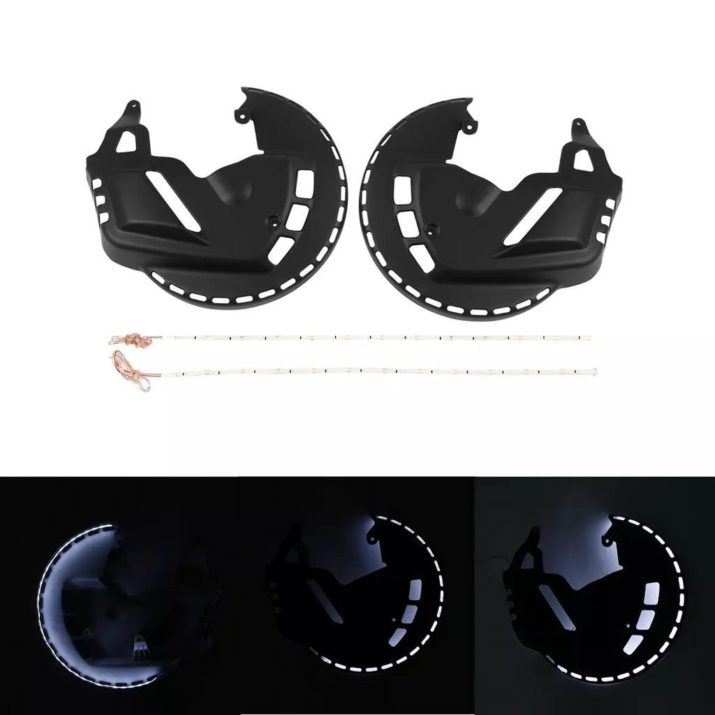 Motorcycle Brake Rotor Covers LED Ring Of Fire For Honda Goldwing GL1800 2001-2017 F6B 2013-2017