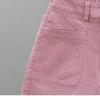 2026 Summer Women's High-Waisted Pink Denim Shorts, Age-Reducing Loose Straight Wide-Leg A-Line Hot Pants