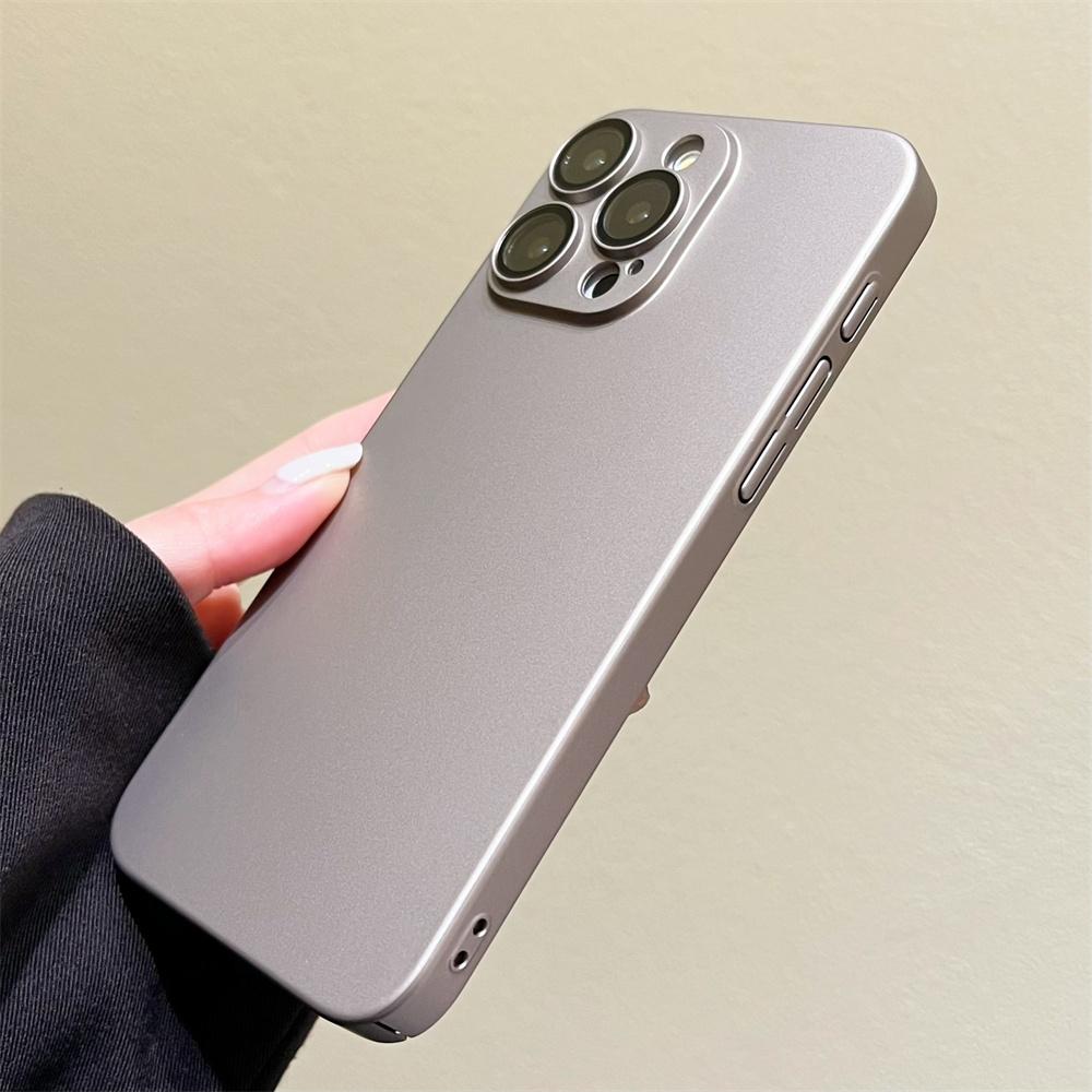 Luxury Original Matte Armor Rugged Phone Case For iPhone 17 16 15 14   11 Pro Max Plus Slim Camera Glass Protection Cn Cover