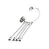 Unique Skull Tassels Earring Fashion Dangle Ear Cuff Comfortable Ear Jewelry Alloy Texture Suitable for Party Wear