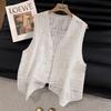 Elegant Lace Vest & T-Shirt Two-Piece Set
