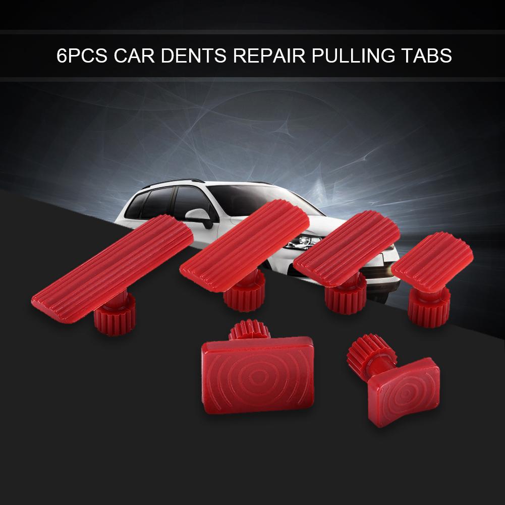 6Pcs Car Auto Body Dents Removal Pulling Tabs Paintless Dent Repair Tools
