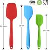 Dough Scraper Set Heat-resistant Up To 500  F Silicone Spatula With Metal Core