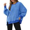 Women's Long-sleeved Round-neck Striped Round-neck Versatile Casual Loose Sweatshirt